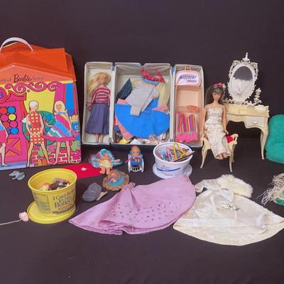 All About Barbie, Ken & Skipper - Includes Cases, Dream Home And Accessories