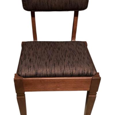 1960s Vintage Mid-Century Modern Singer Company Tweed Sewing Chair