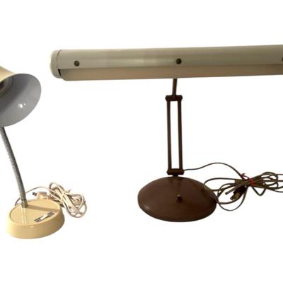 Industries Fluorescent Lamp Desk, And Vintage Underwriter Laboratories Gooseneck Desk Lamp