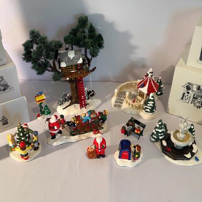 Collection Of Department 56 Christmas Village Pieces
