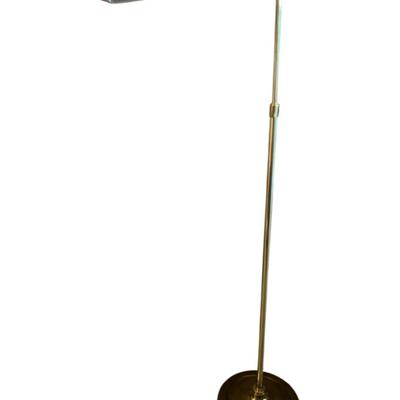Vintage Brass Height Adjustable Floor Lamp