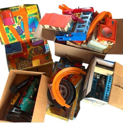 Mystery Box Of Large Toy Set-Train, Tracks, Hot wheels!