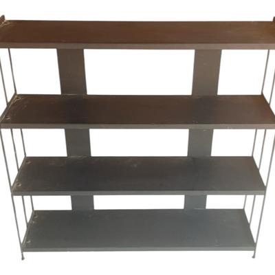Mid-Century Modern Metal Shelf Unit