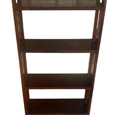 Mission Style Oak Open Bookcase
