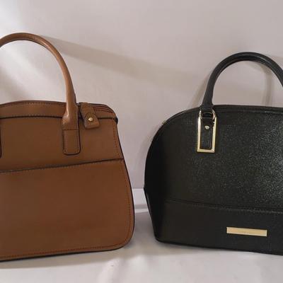 London Fog Brown Handbag & Anne Klein Black