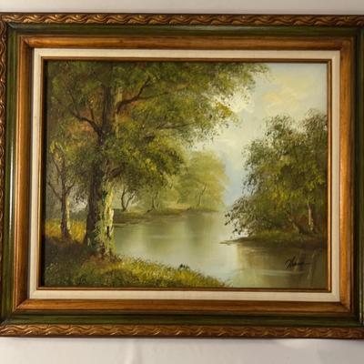 Vintage Oil Painting Signed by Hanson