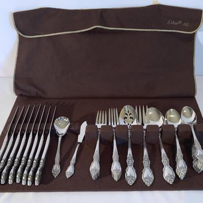 Ethan Allen Stainless Steel Flatware Service For 8
