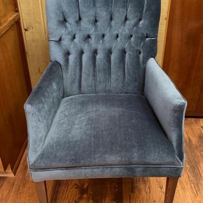 Dusty Blue Upholstered Chair