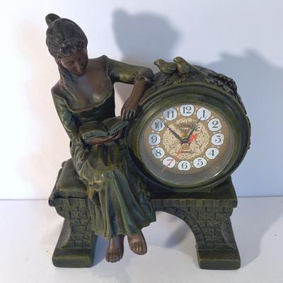 Vintage Crosa Quartz Bronze Clock