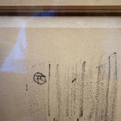 A Menilmontant, De Bruant, Yvette Guilbert, lithograph, after Toulouse-Lautrec, original plate