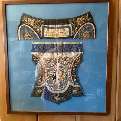 Antique Chinese embroidery, maybe from a Manchu shoe