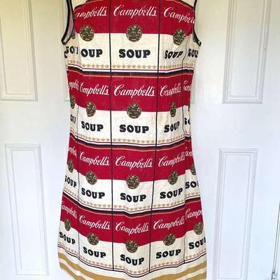 RARE, important Vintage Campbell's Soup “Souper” Paper Dress Inspired By Andy Warhol