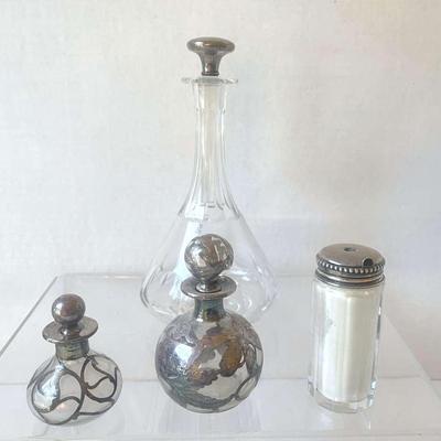 Vintage Vanity Items With Silver Details