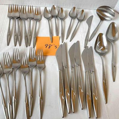 Mid-Century Modern Cutlery Set "Astra" Stainless By International Silver, Circa 1964