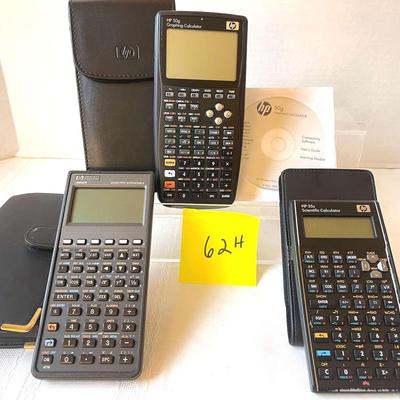 3 Vintage HP Scientific/Graphing Calculators