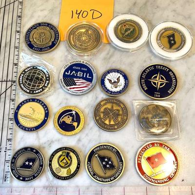 Military Challenge Coins From The Collection Of A Vice Admiral