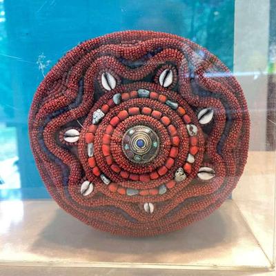 Vintage Tibetan Or Nepali Beaded Hat