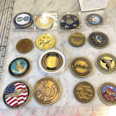 Military Challenge Coins From the Collection of a Vice Admiral