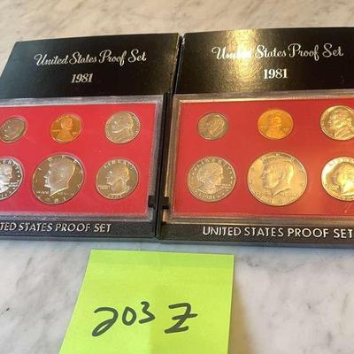 2 United States Coin Proof Sets  from 1981