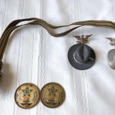 Rare And Unusual Military Collectibles-Sword Tassel And Sweetheart Pins