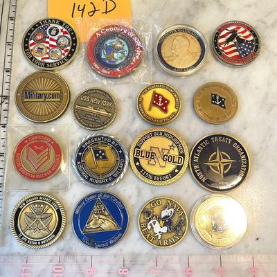 Military Challenge Coins From The Collection Of A Vice Admiral