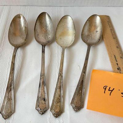4 Sterling Silver Serving Spoons