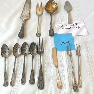 Sterling Silver Serving Pieces And Loose Cutlery