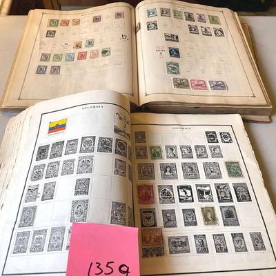 Albums Of Vintage International Stamps