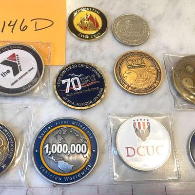 Challenge Coins From Government And Military Adjacent Businesses And One Casino Coin