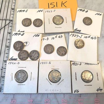 Mercury Head Dimes