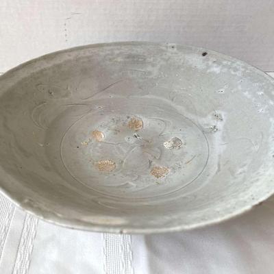 Large Antique Asian Pottery Bowl
