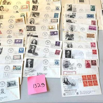 USPS first day covers from the 1950's and 1960's