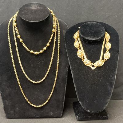 Gold Tone Necklaces #2