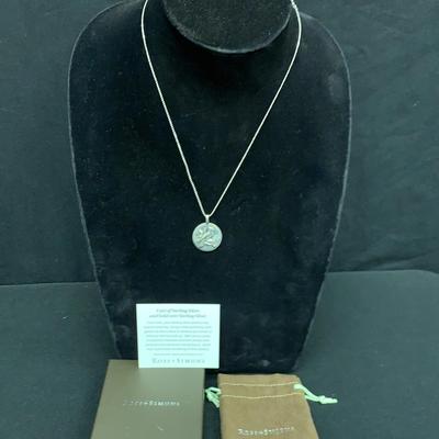 Ross Simons Sterling Silver Cardinal Necklace #3