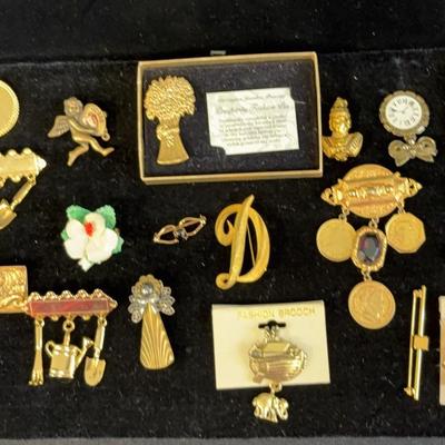 Gold Tone Fashion Pin #4
