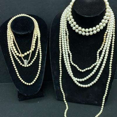 Faux Pearl Necklaces