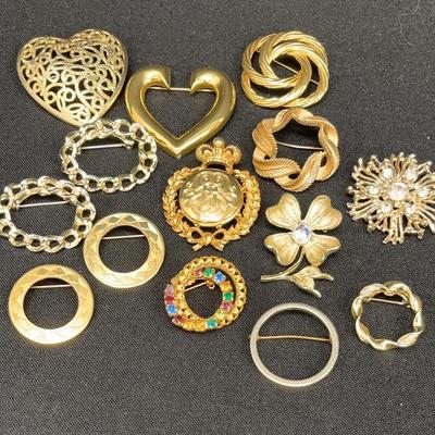 Goldtone Fashion Pins