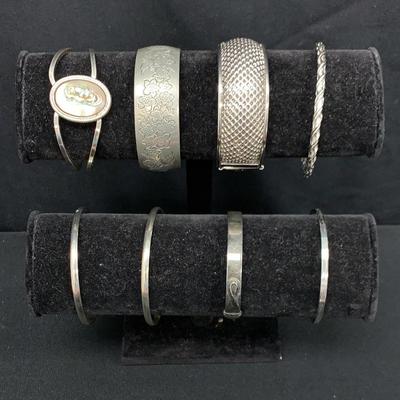 Silver Tone Bangles