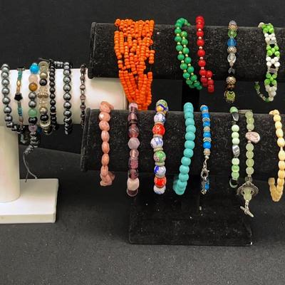 Small + Medium Beaded Bracelets