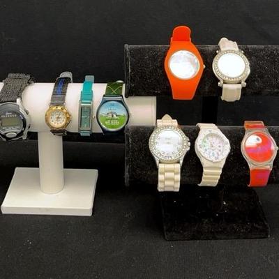 Watches With Cloth + Rubber Bands