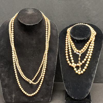 Faux Pearl Necklaces