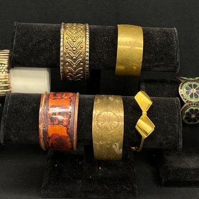Goldtone Cuff Bracelets