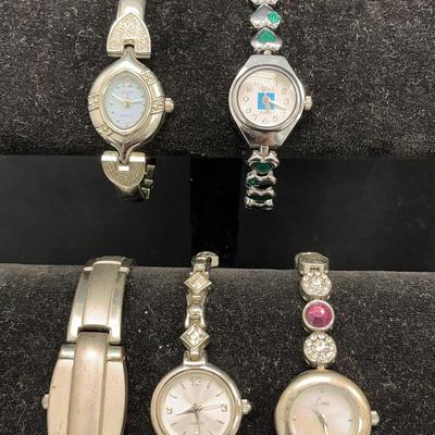 Silvertone Bracelet Style Ladies Watches