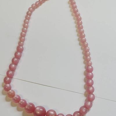 Pink Moonglow Choker Necklace Vintage 