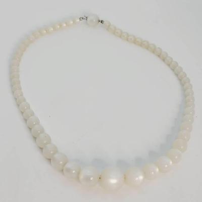 Moonglow Graduated Beaded Necklace Beautiful Luster