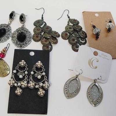 6 Pc Chandelier and Dangle Earrings Work to Weekend