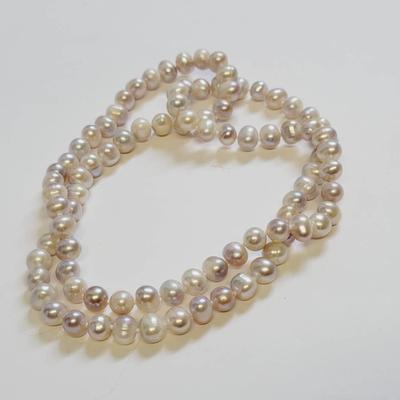 Real Pearl Strand Necklace or Wrap Bracelet 