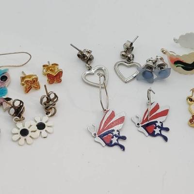 Cute Vintage Earrings Lot Enamel and Resin Hollie Hobby and More