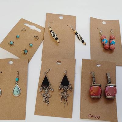 6 Cards Boho and Vintage Earrings - Fun Mix!