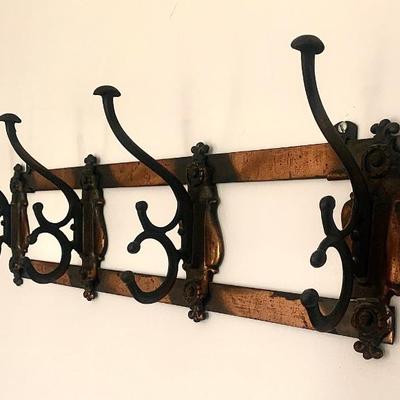 Sale Photo Thumbnail #49: Antique metal clothing hooks